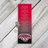 Fan Frenzy Gifts Wisconsin Badgers Licensed Fight Song Bookmark and Pin